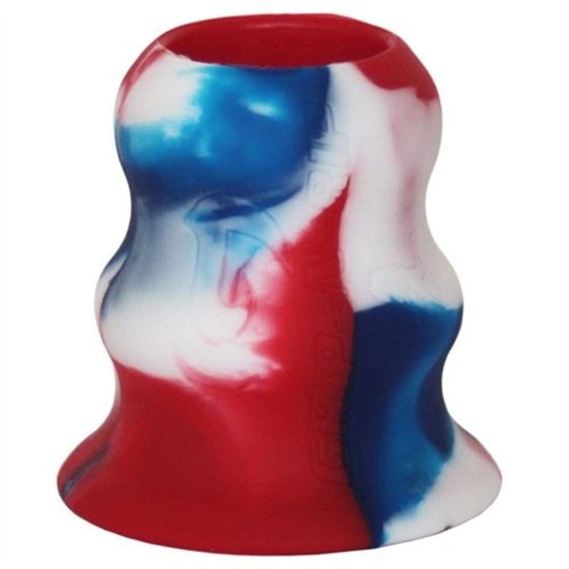 Grip-n-Rip Softball Bat Taper Grip â€“ Hitting and Training Aid, Durable, Easy-On/Off - Red/White/Blue - Image 1